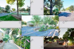 Modélisation 3D  de l’aménagement d'une cour d'école - 2025