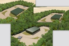Modélisation 3D du local technique d'une centrale solaire - 2025