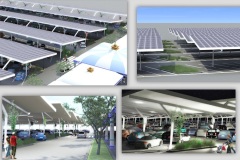 Modélisation 3D d'ombrières photovoltaïques de parking - 2013