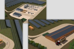Modélisation 3D d'une ferme agrivoltaïque - 2022