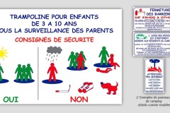 Panneau de sécurité camping - 2009