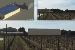 Simulation d'un hangar agricole avec toiture photovoltaïque  - 2020