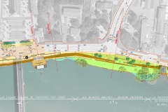 Plan habillé d'un aménagement de berges - 2011